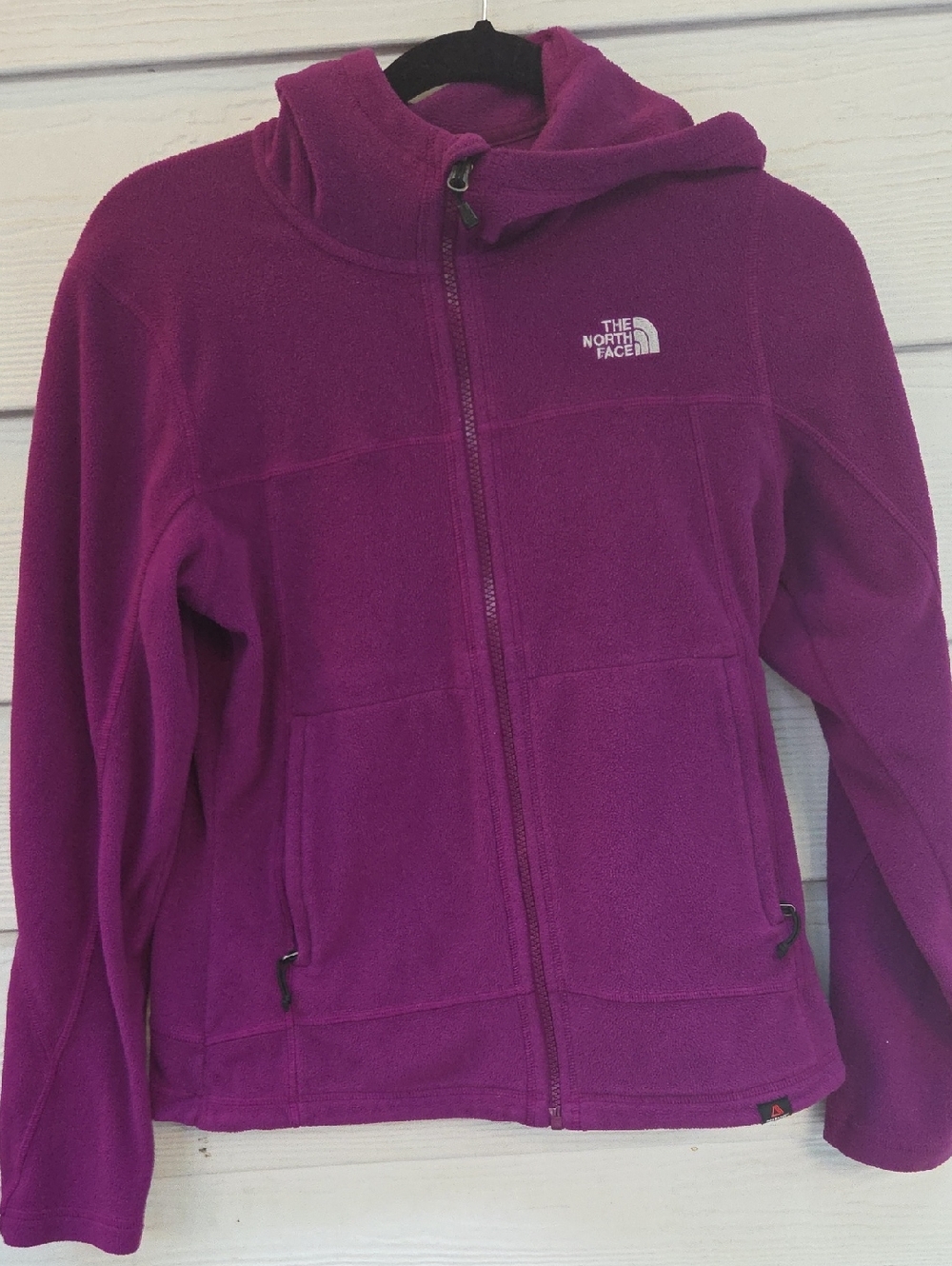 The North Face Magenta Fleece Zip-Up Hoodie